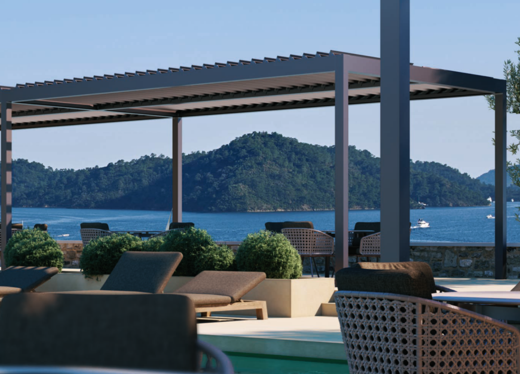 Bioklimaatiline pergola terrassil